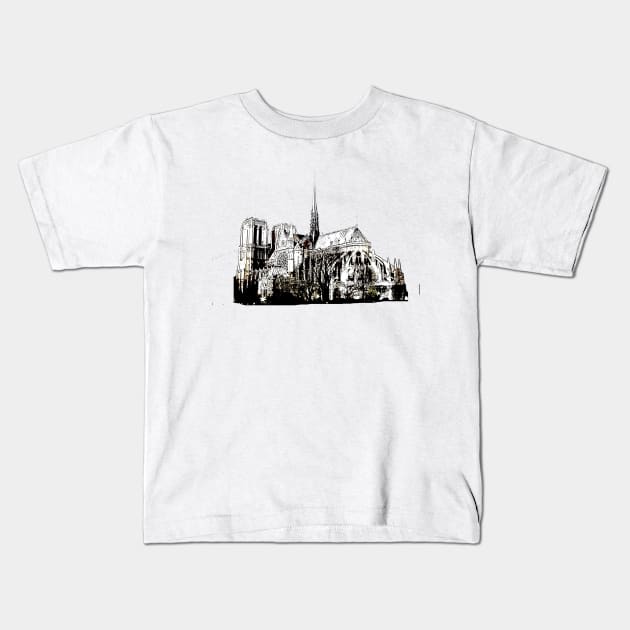 Notre Dame 2 bywhacky Kids T-Shirt by bywhacky